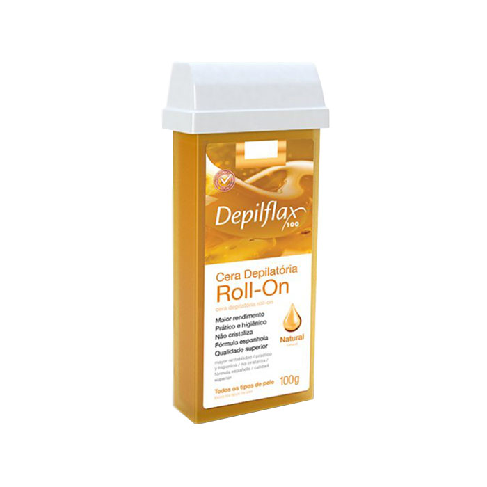 refil cera depilflax 100g natural un