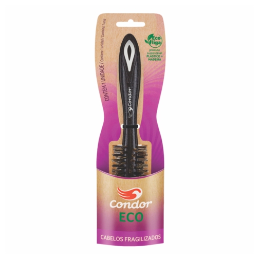 escova de cabelo ecológica condor shana ref 6821 