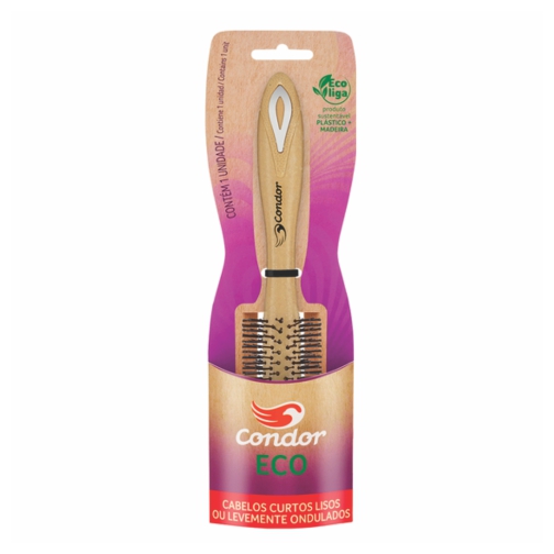 escova de cabelo ecológica condor simone ref 6871