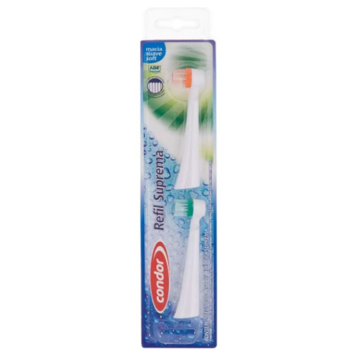 escova de dente elétrica condor refil macia ref 3269-0 