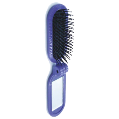 escova de cabelo escobel dobravel com espelho borboleta ref66