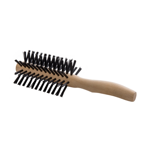 escova de cabelo escobel basic madeira meia lua mini ref921