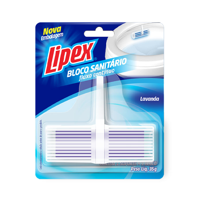 bloco sanitario lipex 35g bloco+ aparelho blister ref5024 un 