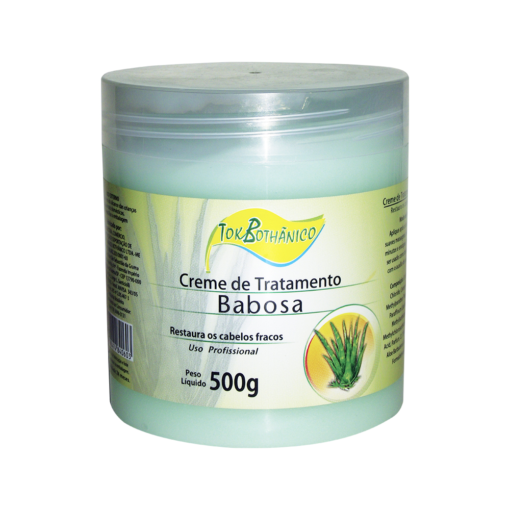 creme de tratamento capilar tok bothânico babosa - 500g