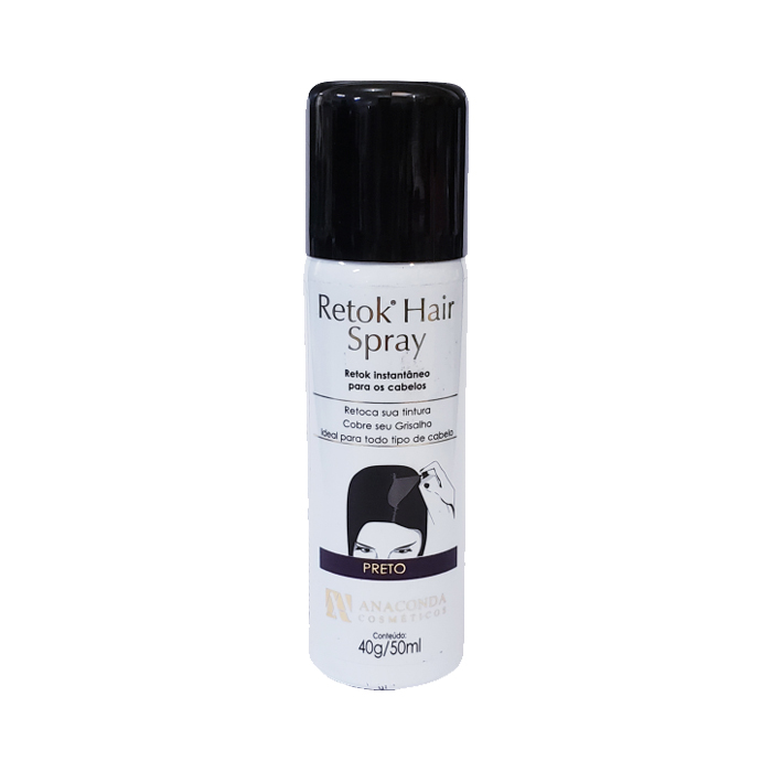 retok anaconda cabelo spray 40gr preto un
