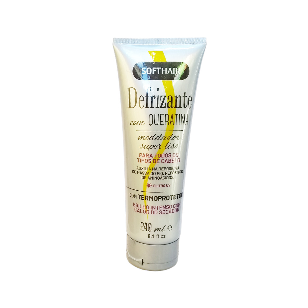 defriz softhair cinza queratina 240ml un