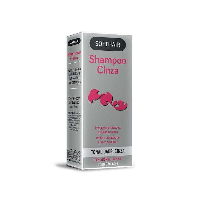 shampoo softhair cinza 60ml un