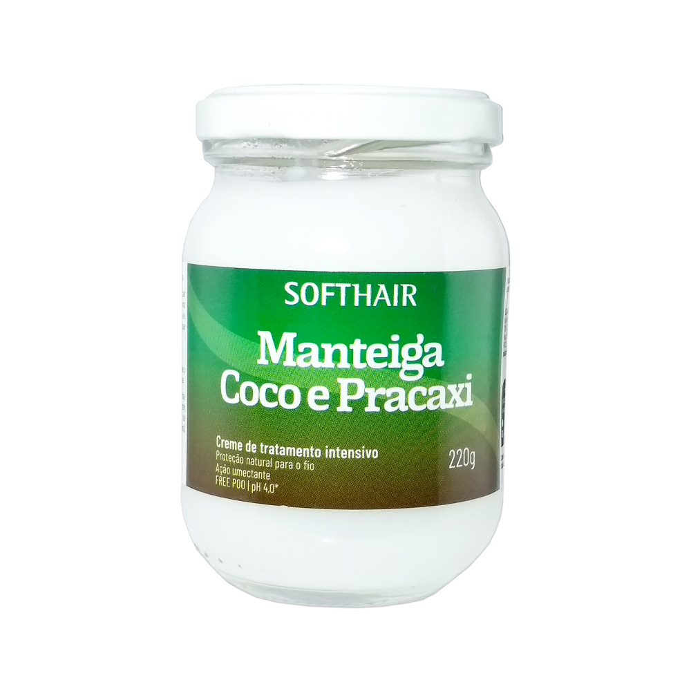 manteiga softhair coco com pracaxi 220g un