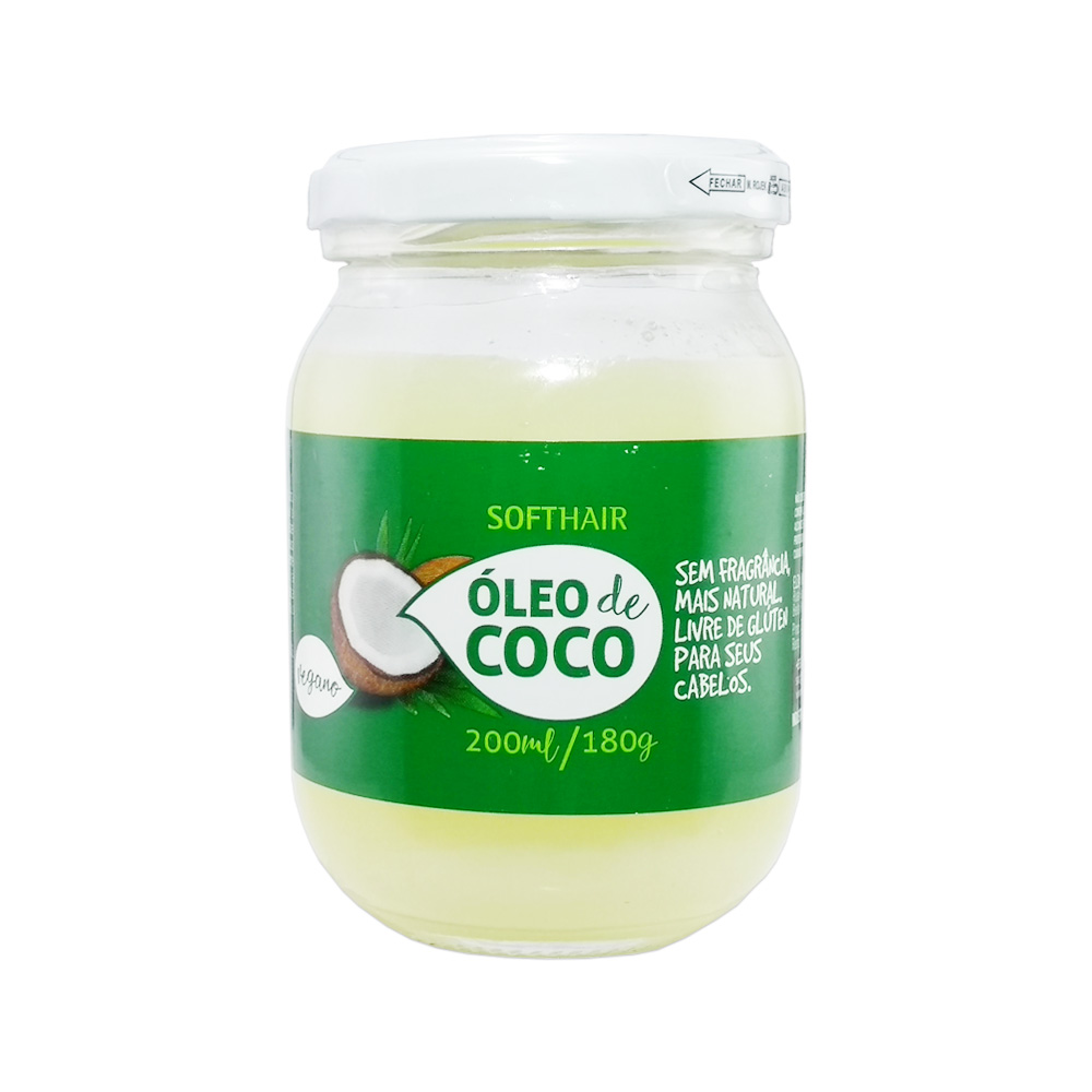 oleo de coco softhair vegano 200ml