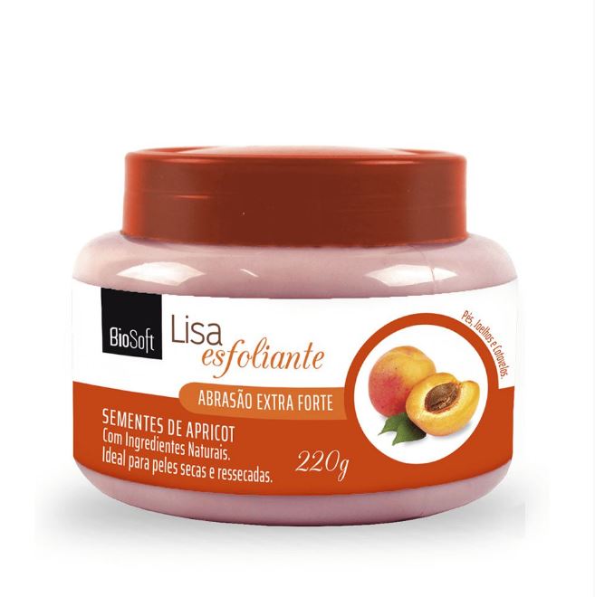 cr biosoft 220g lisa esfoliante semente apricot un