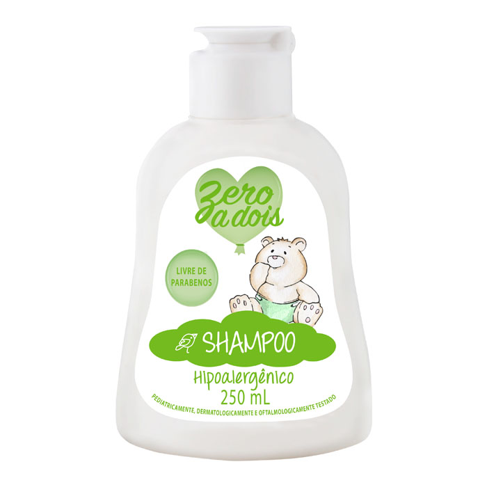 shampoo  zero a dois hipoalergênico 250ml