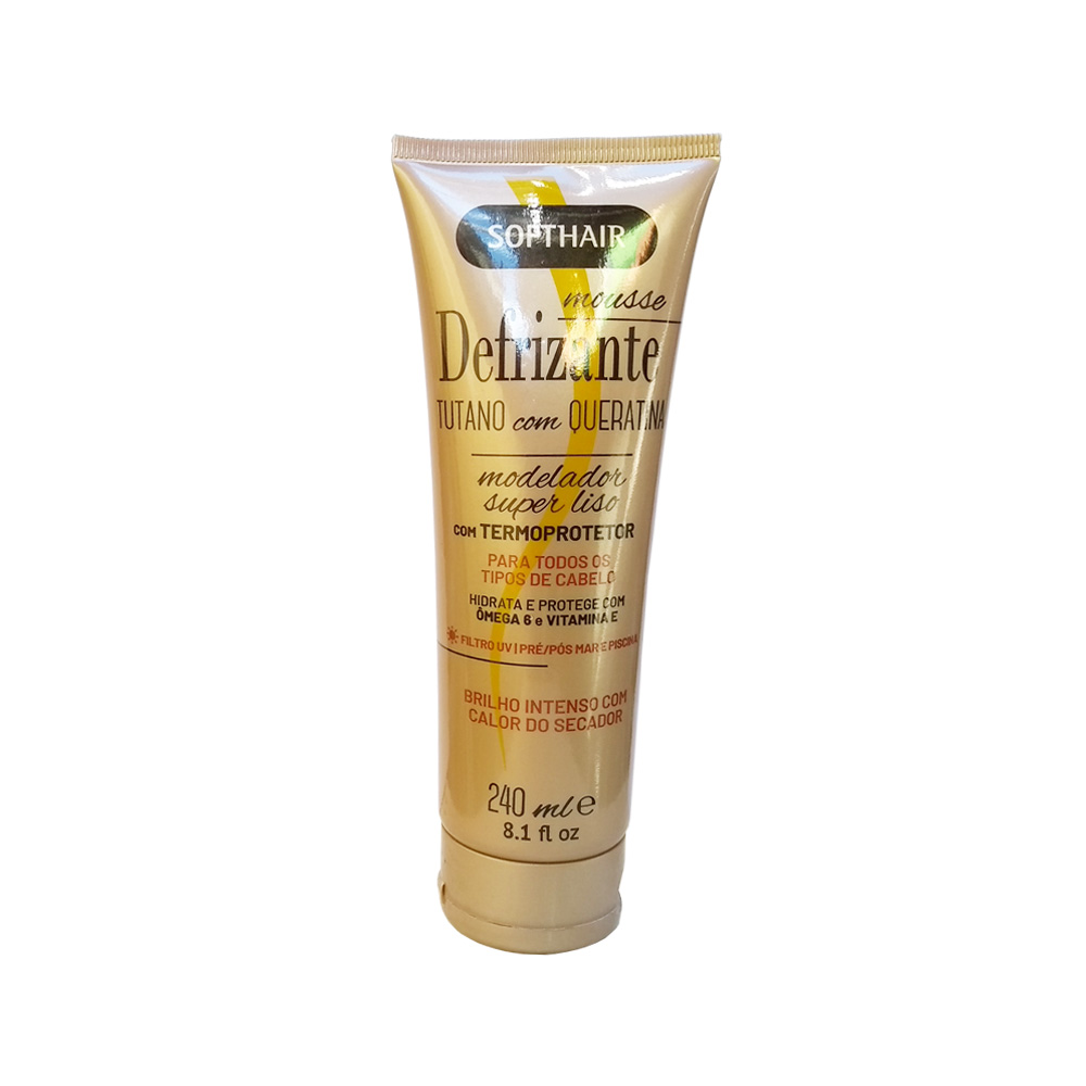 defrizante softhair mousse tutano e queratina 240ml un