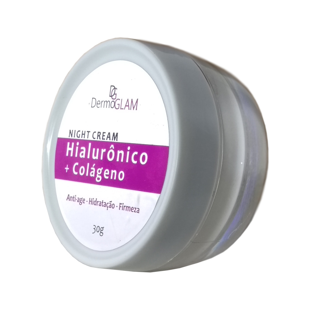 night cream dermoglam hialuronico+colageno 30g un