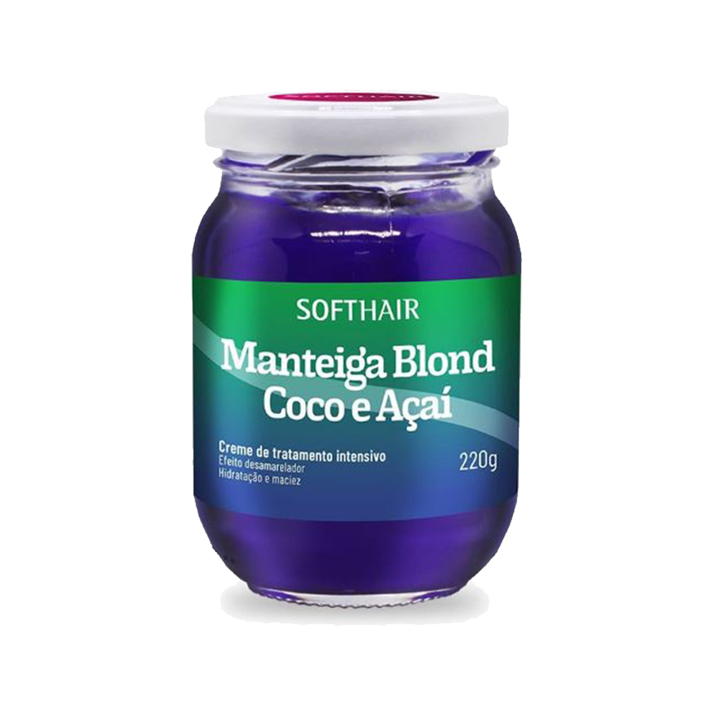 manteiga softhair blond coco e acai 220g un