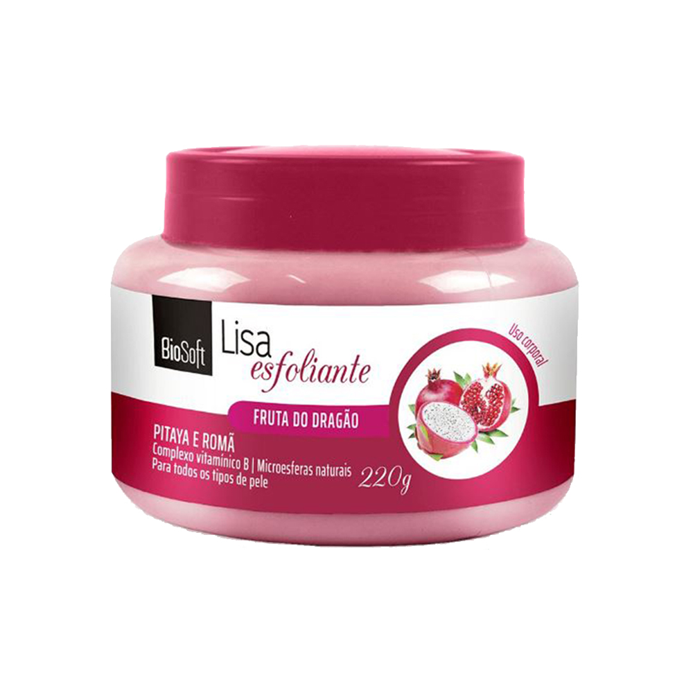 cr biosoft 220g lisa esfoliante pitaya e roma un