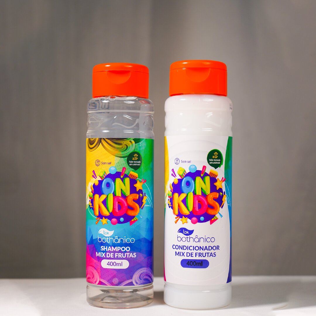 kit on kids 2x400ml mix frutas