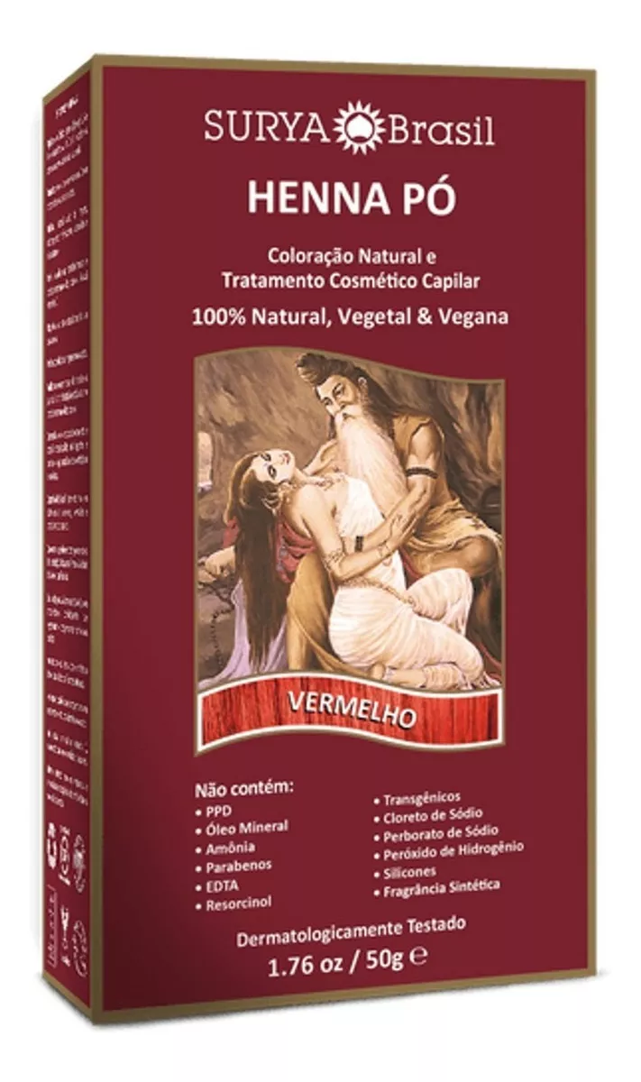 henna po surya vermelho 50g un