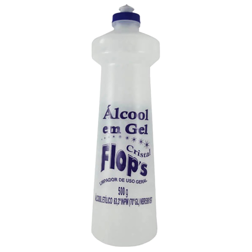 alcool flops etilico hidra gel cristal 70gl 500 g