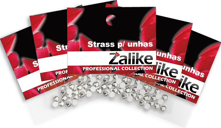 strass zalike unha 2mm prata un